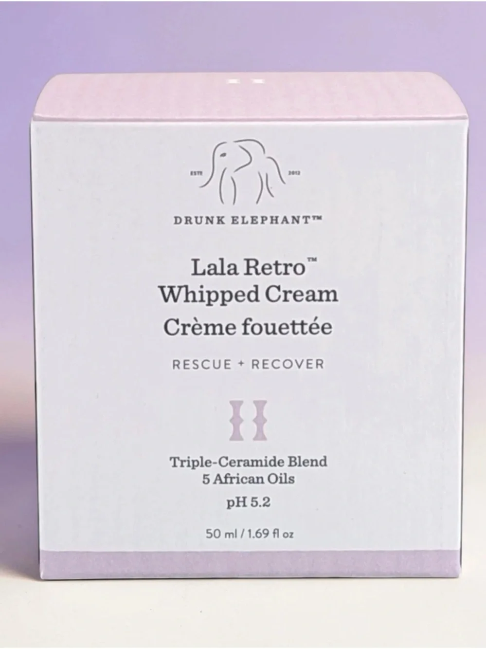 Drunk Elephant's Lala Retro Whipped Cream •Rescue Cream• moisturizer NEW IN BOX
